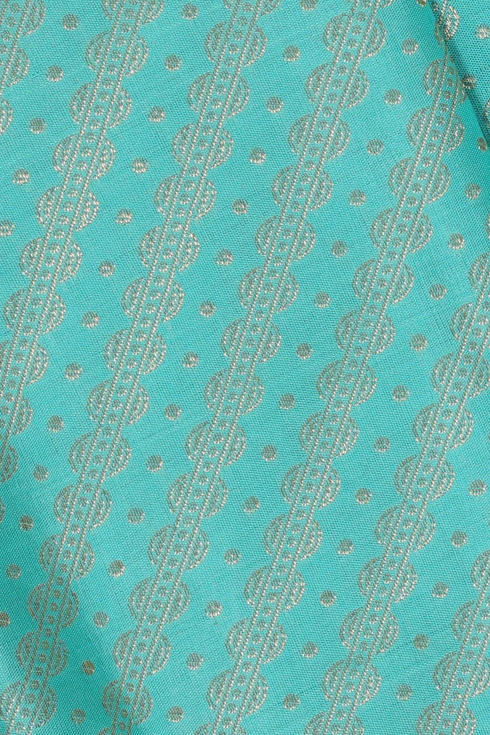 Image of Kanchipattu Light Blue Brocade Saree